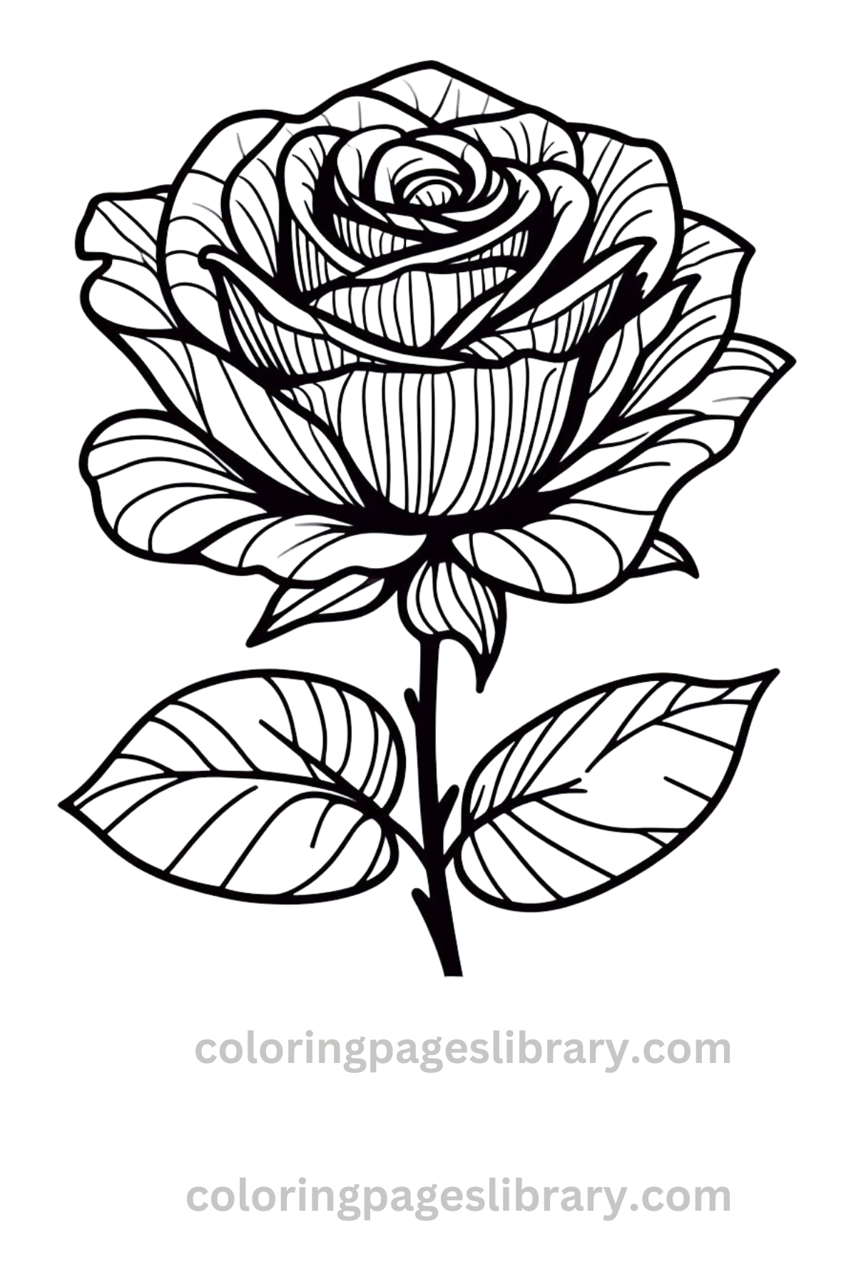 Free Rose Coloring pages For Adults (2)