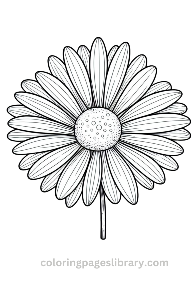 Free downloadable Daisy coloring pages