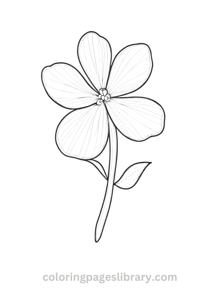 Simple Violet coloring page