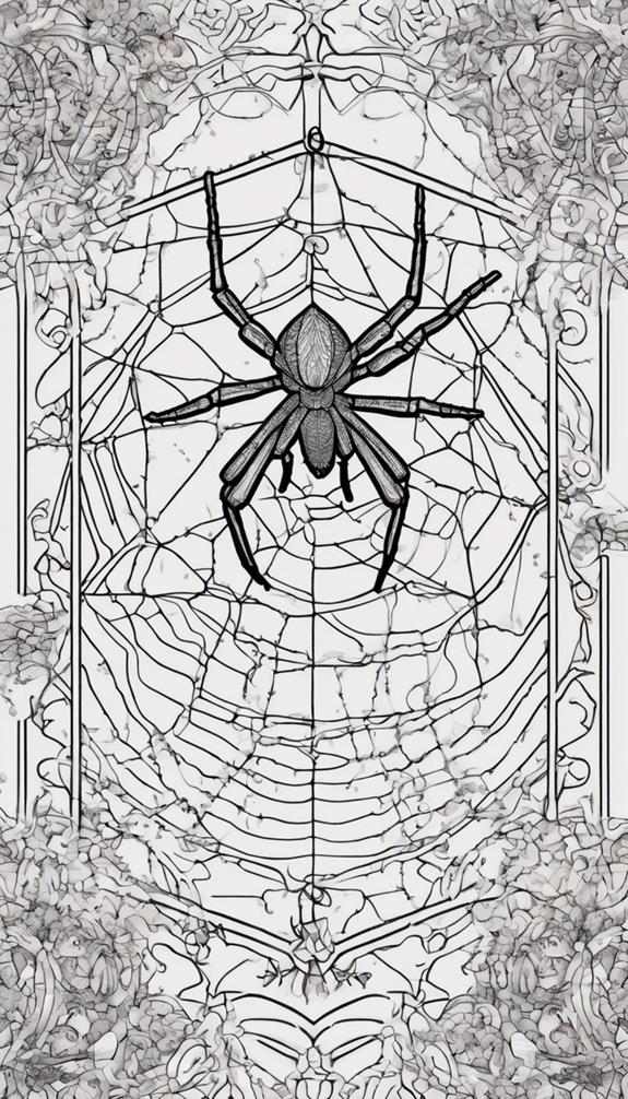 creepy spider web art