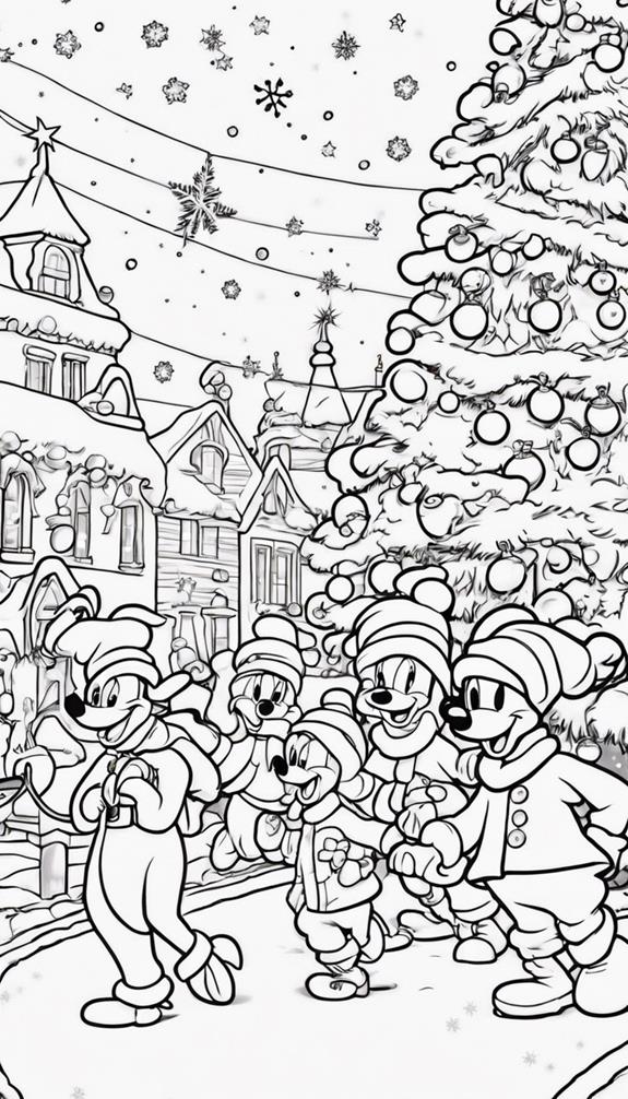 disney christmas parade art