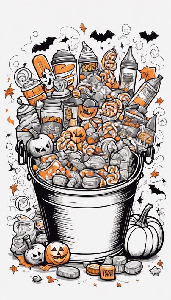 halloween candy bucket art