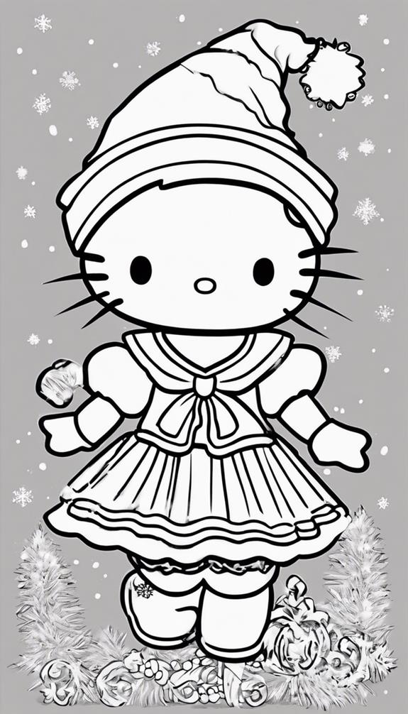 hello kitty santa hat